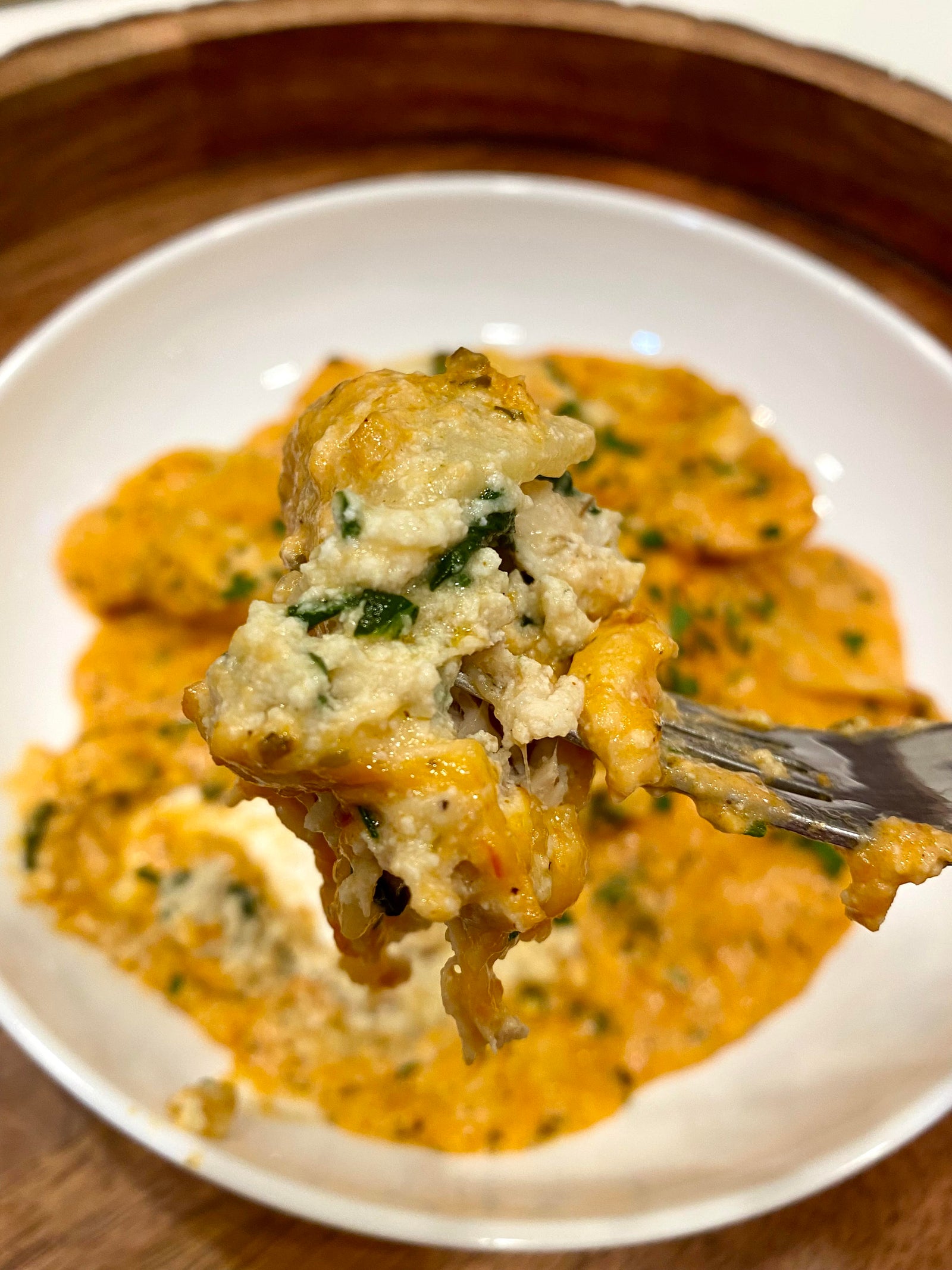 Chicken & Spinach Stuffed Pasta Shells