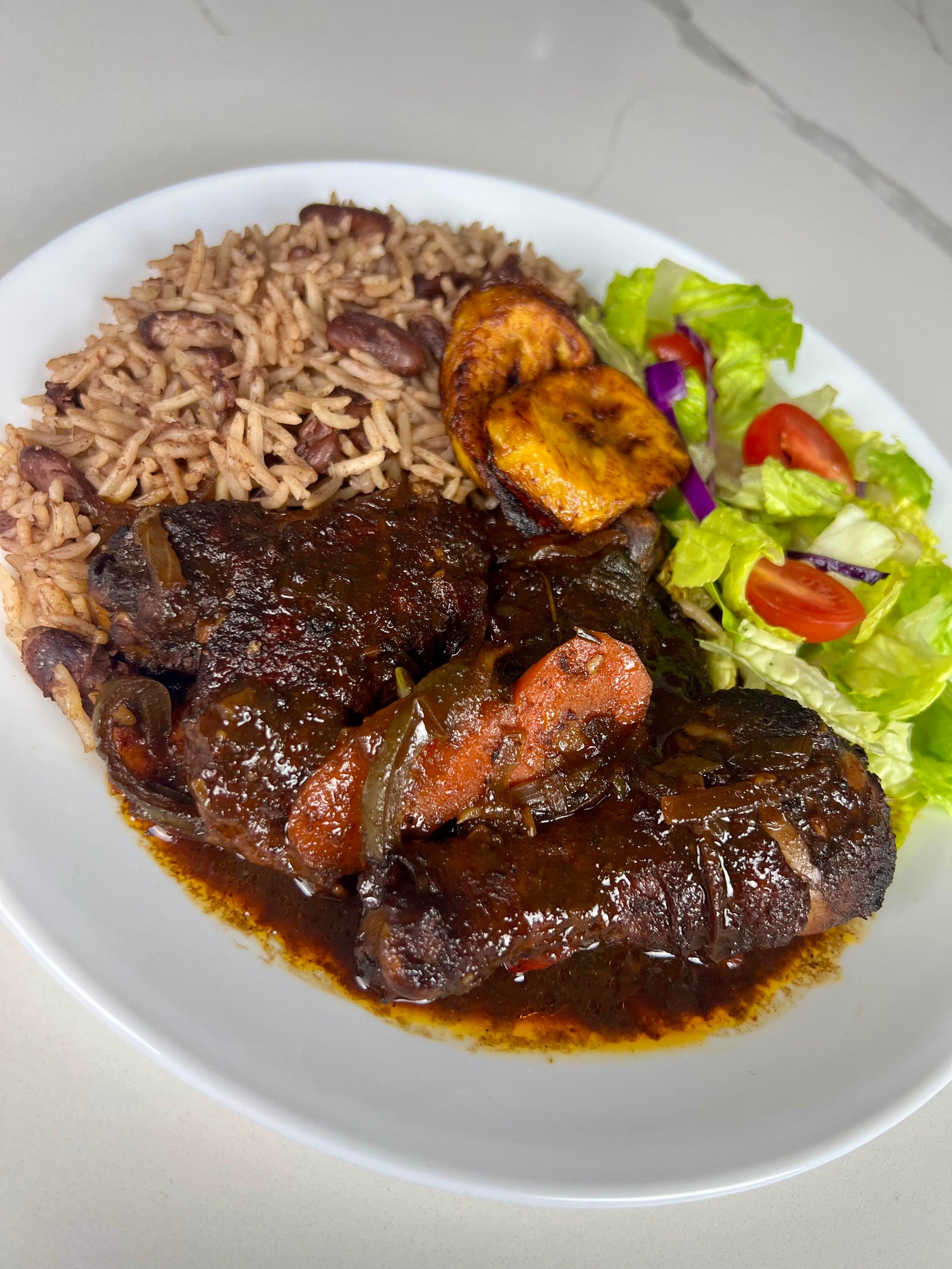 Fricassee-Style Brown Stew Chicken