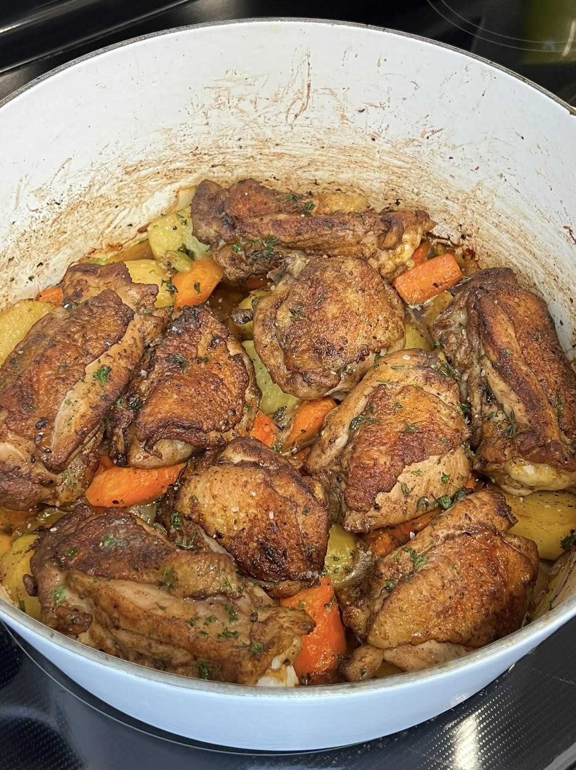 One-Pot Chicken, Potatoes & Carrots